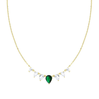 Stříbrný náhrdelník Diamantina Verde