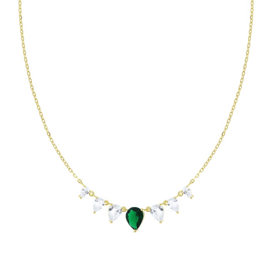 Stříbrný náhrdelník Diamantina Verde