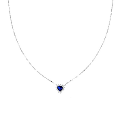 Stříbrný náhrdelník Cuore Blu