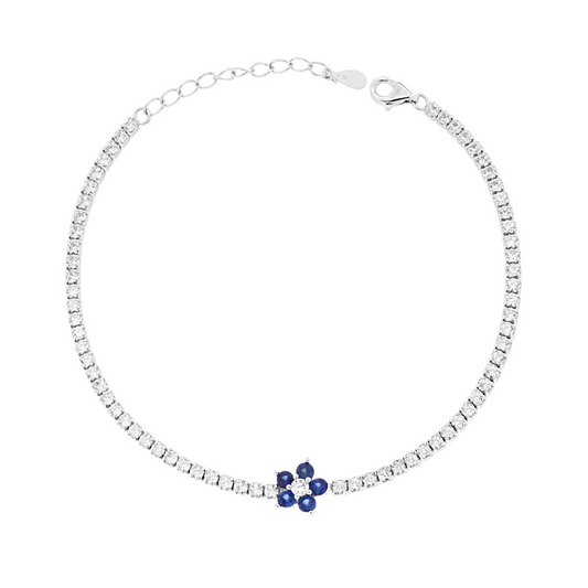 Stříbrný náramek Fiore Blu
